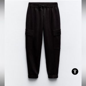 Zara faux suede cargo joggers - XL